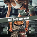 4 in 1 Adjustable Weight Dumbbell Set-Black - Black - Dumbbells