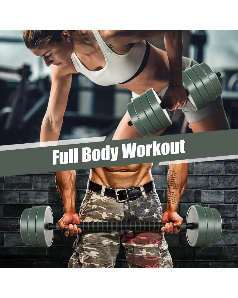 4 in 1 Adjustable Weight Dumbbell Set-Black - Black - Dumbbells