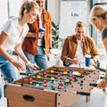 4-in-1 Combo Game Table Set Foosball Table with Billiards and Hockey - Brown - Game Room
