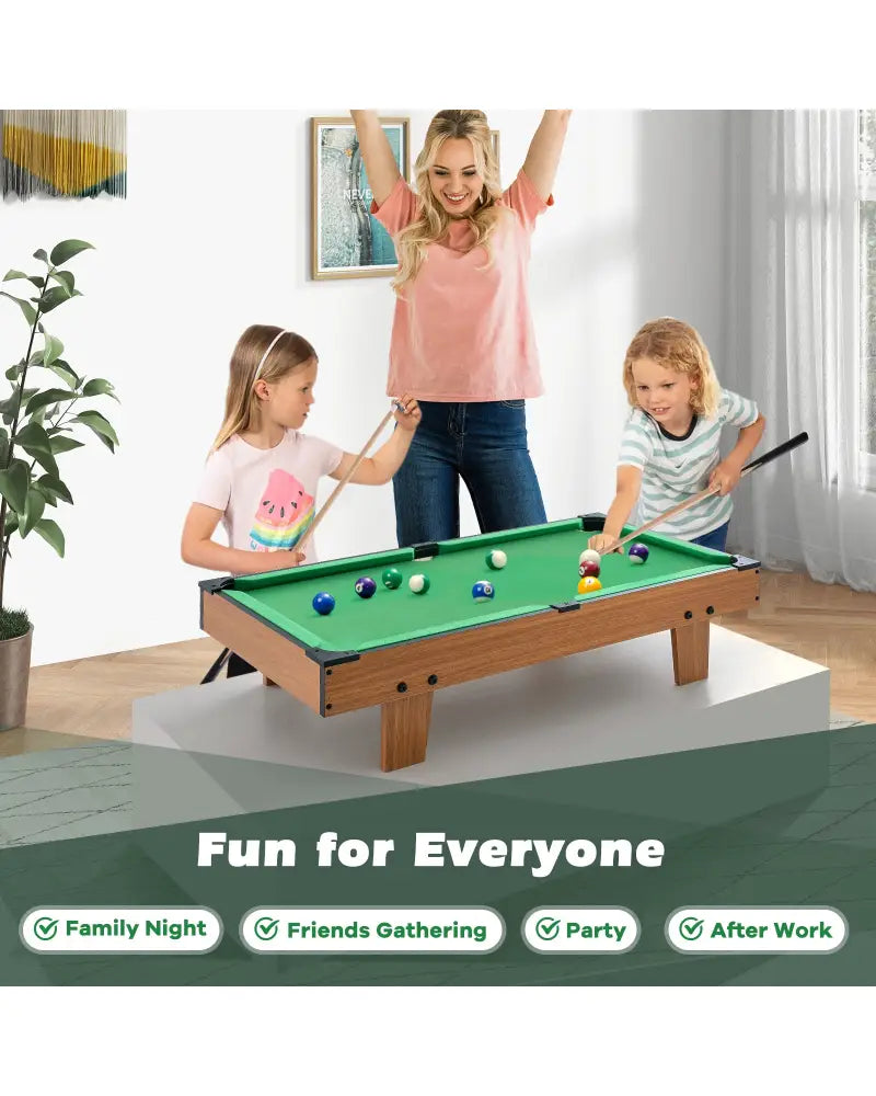 4-in-1 Combo Game Table Set Foosball Table with Billiards and Hockey - Brown - Game Room