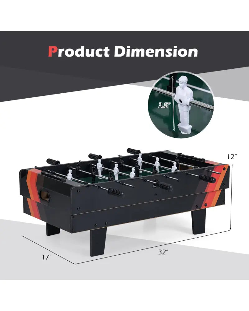 4 in 1 Combo Game Table Set with Billiards-Black - Black - Game Room