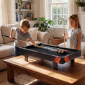 4 in 1 Combo Game Table Set with Billiards-Black - Black - Game Room