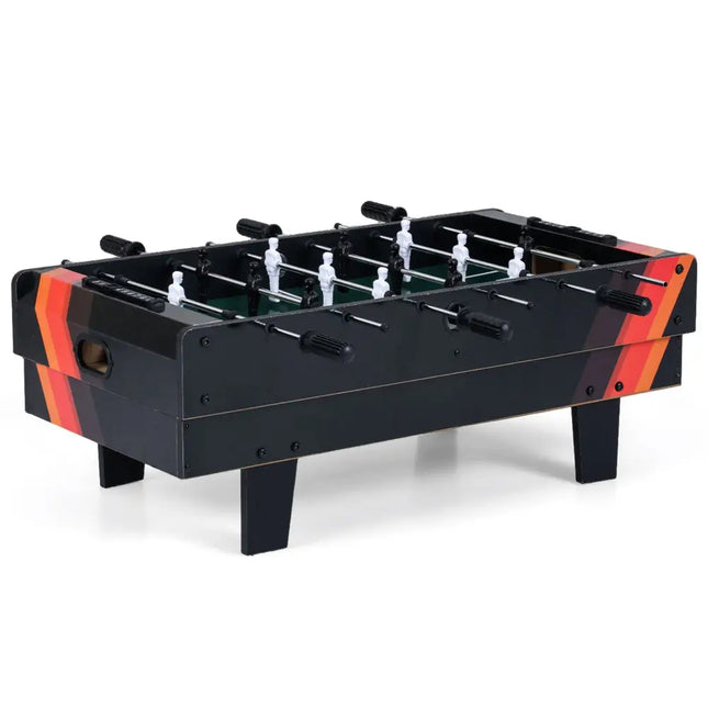 4 in 1 Combo Game Table Set with Billiards-Black - Black - Game Room