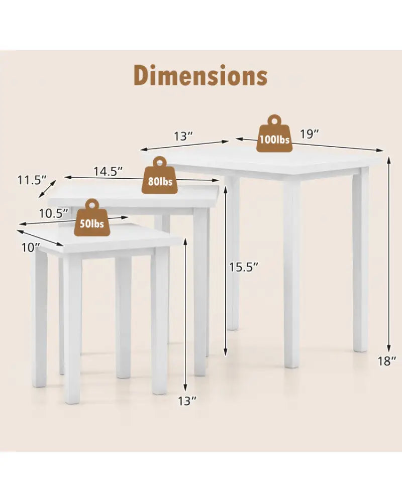4-in-1 Convertible Folding Sofa Bed and 3-Piece Side Table Set - Living Room
