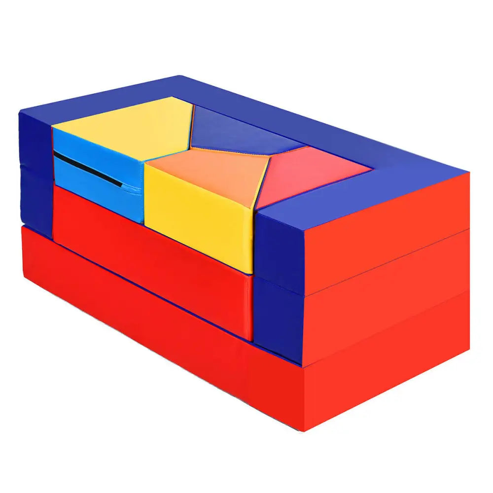 4-in-1 Crawl Climb Foam Shapes Toddler Kids Play Set - Multicolor - Kids Chairs & Seating