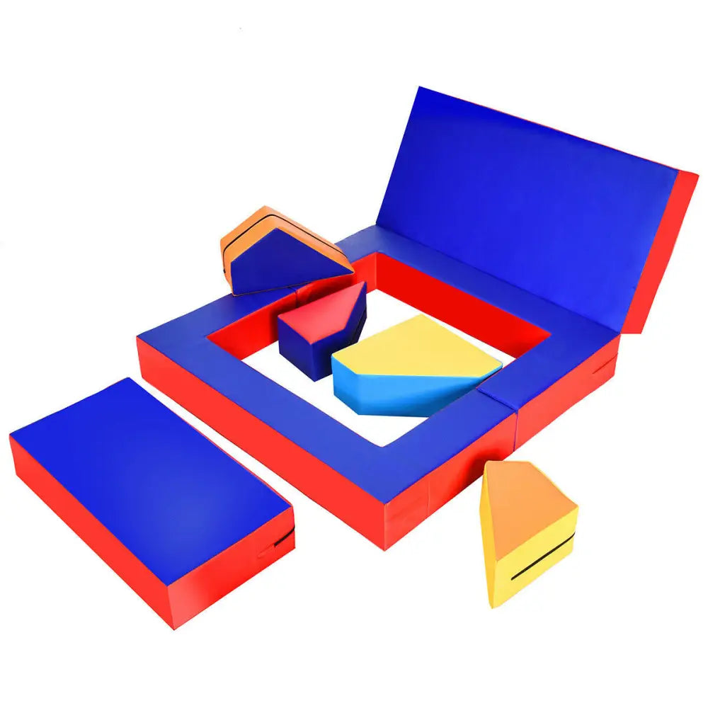 4-in-1 Crawl Climb Foam Shapes Toddler Kids Play Set - Multicolor - Kids Chairs & Seating