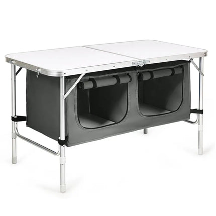 4-in-1 Family Camping Gear Set: Wagon Camping Table Cooler and Camping Tent - Camping