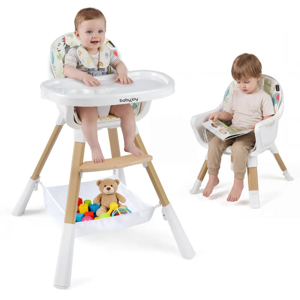 4 in 1 High Chair for Babies Convertible Toddler Highchair-Multicolor - Multicolor - High Chairs