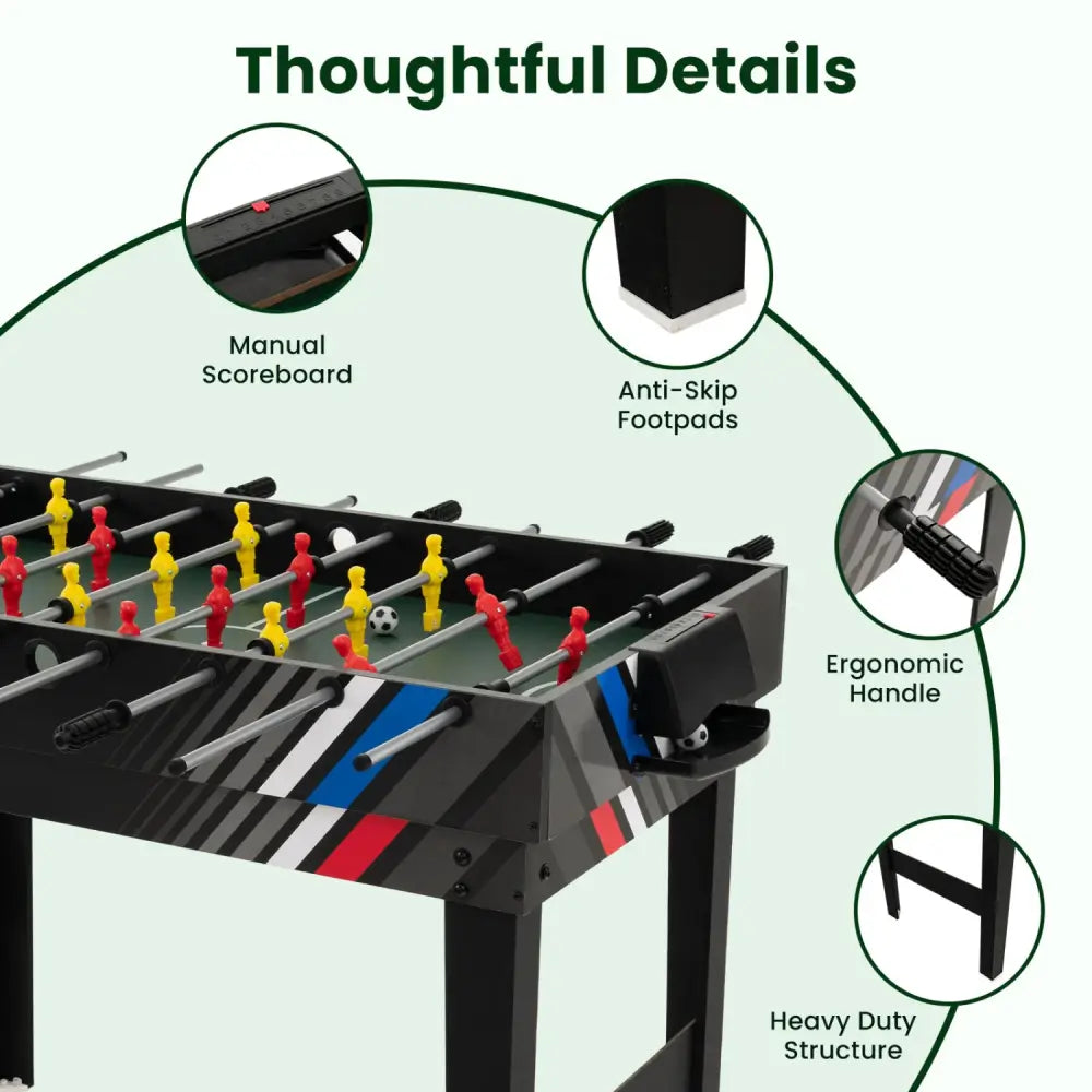 4-in-1 Multi Game Table with Pool Billiards - Game Room