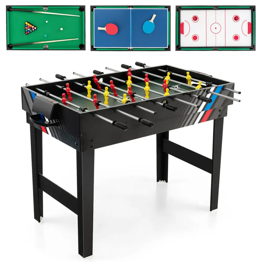 4-in-1 Multi Game Table with Pool Billiards - Game Room