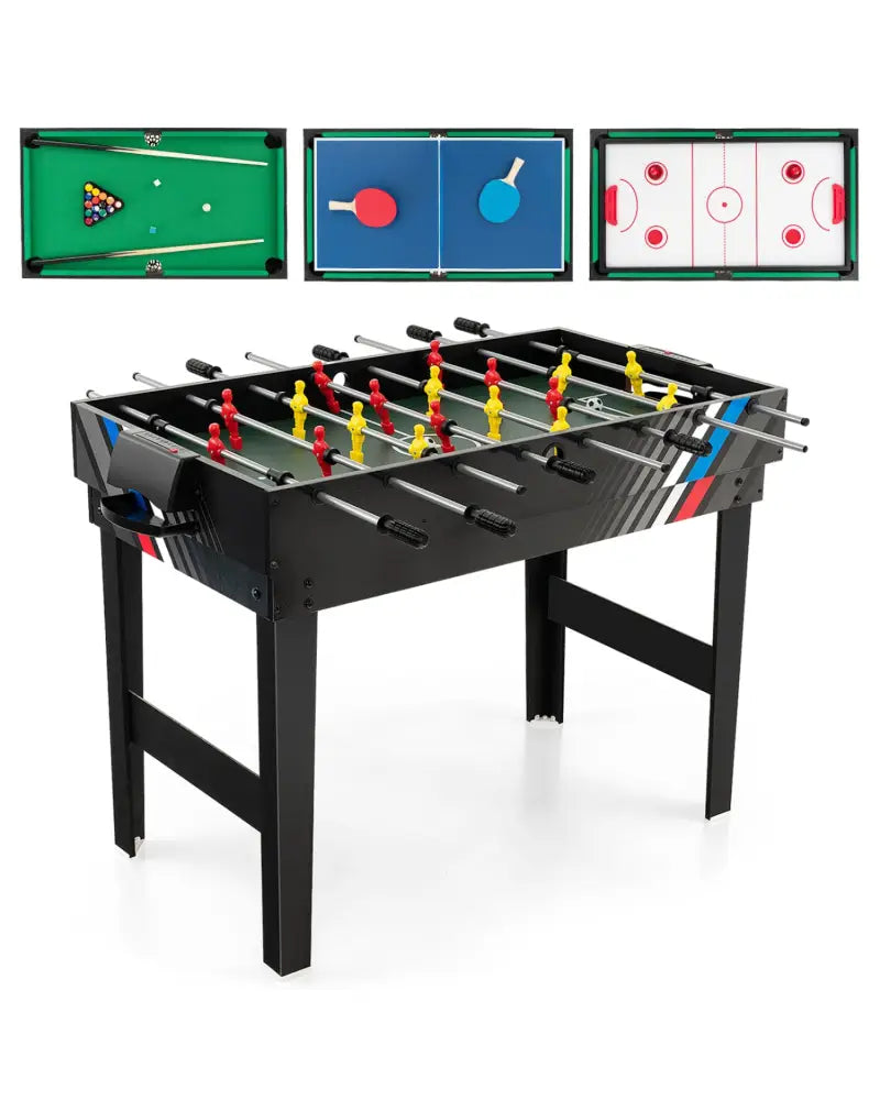 4-in-1 Multi Game Table with Pool Billiards - Game Room