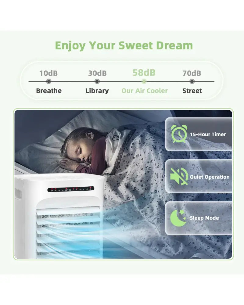 4-in-1 Portable Evaporative Air Cooler with Timer and 3 Modes-White - White - Air Coolers