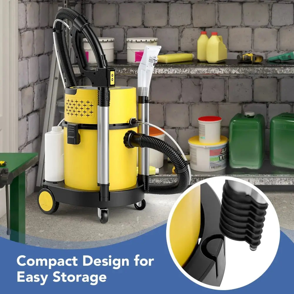 4-in-1 Portable Wet Dry Vacuum Cleaner-Yellow Costway