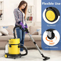 4-in-1 Portable Wet Dry Vacuum Cleaner-Yellow Costway