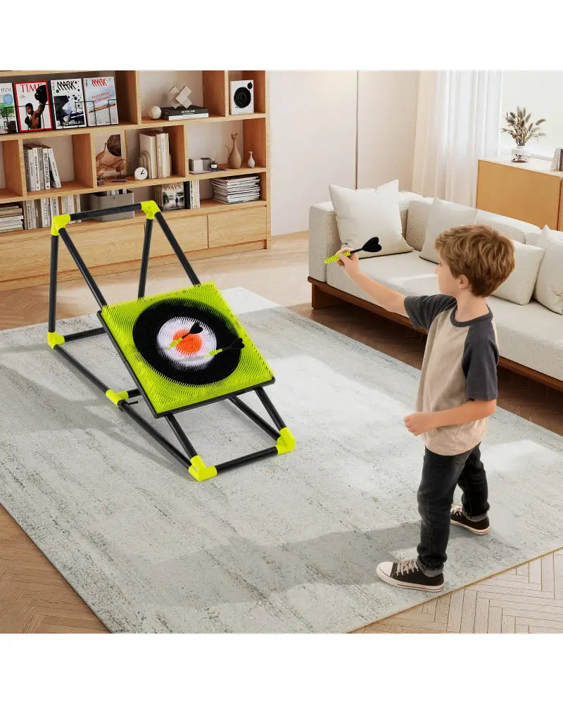 4 in 1 Throwing Target Set Kids Throwing Game with Bristle Target - Lawn Games