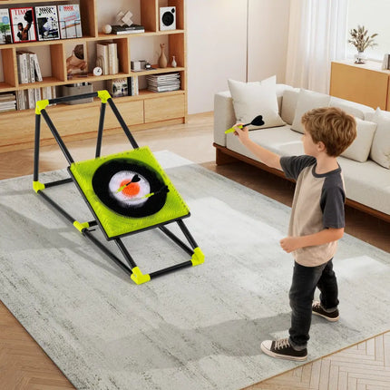 4 in 1 Throwing Target Set Kids Throwing Game with Bristle Target - Lawn Games