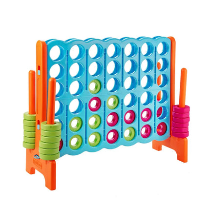 4 in A Row 4-to-Score Giant Jumbo Game Set for Family Party Holiday - Light Blue - Lawn Games