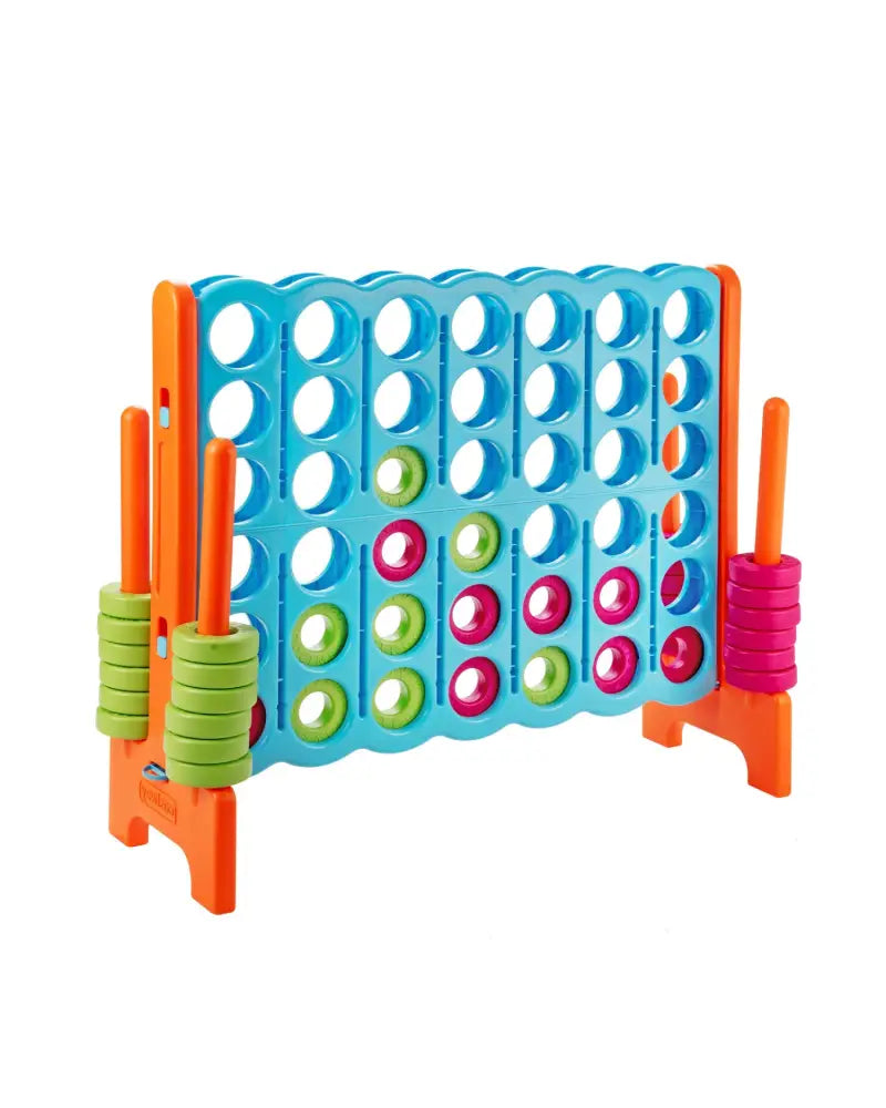 4 in A Row 4-to-Score Giant Jumbo Game Set for Family Party Holiday - Light Blue - Lawn Games