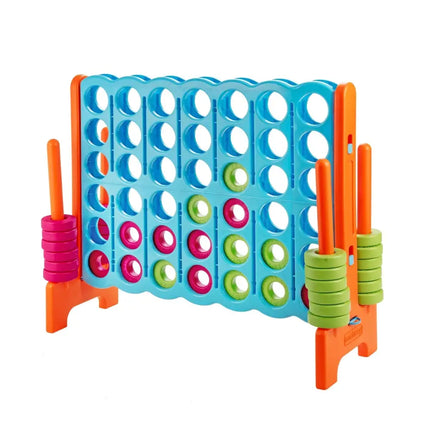 4 in A Row 4-to-Score Giant Jumbo Game Set for Family Party Holiday - Light Blue - Lawn Games