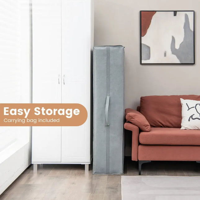 4 Inch Tri-fold Cooling Gel Memory Foam Mattress-Full Size Costway