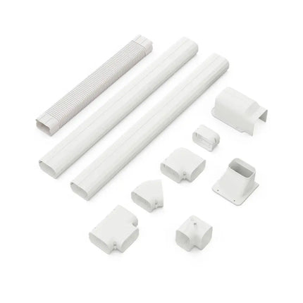 Costway mini split AC pipe cover pvc and accessories in white for protecting and organizing AC pipes