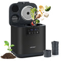 4 L Electric Composter with Lid and LED Display for Kitchen-Black - Black - Food Mixers & Blenders