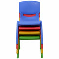 4-pack Colorful Stackable Plastic Children Chairs - Multicolor - Kids Table & Chair Sets