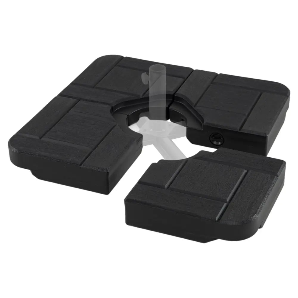 4-Piece 188 LBS Cantilever Offset Patio Umbrella Base-Black - Black - Outdoor Umbrella Bases