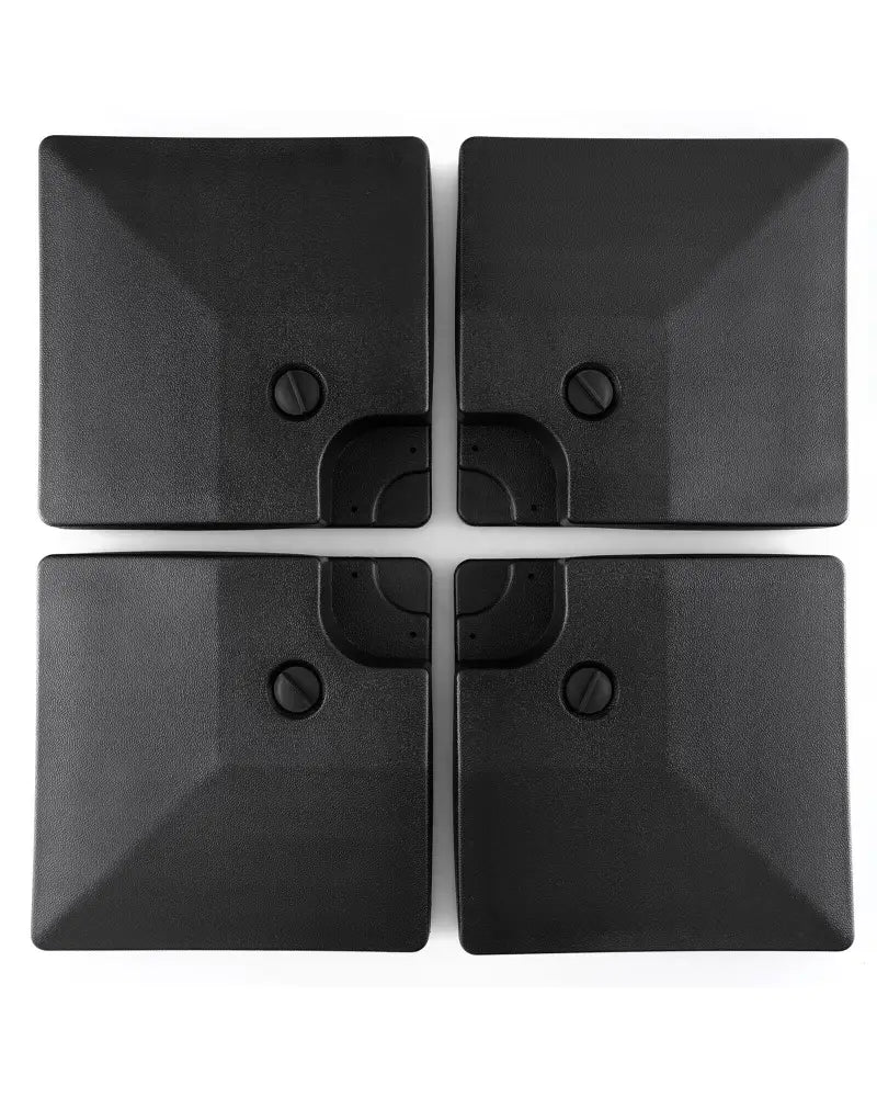 4-Piece 20L Cantilever Offset Patio Umbrella Base - Black - Outdoor Umbrella Bases