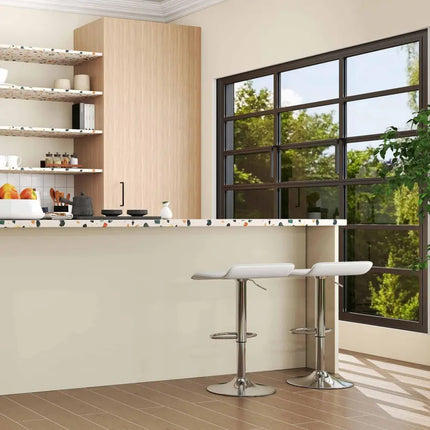 4-Piece Modern Dining Set with Chairs Bar Stools Dresser and Glass Dining Table Costway