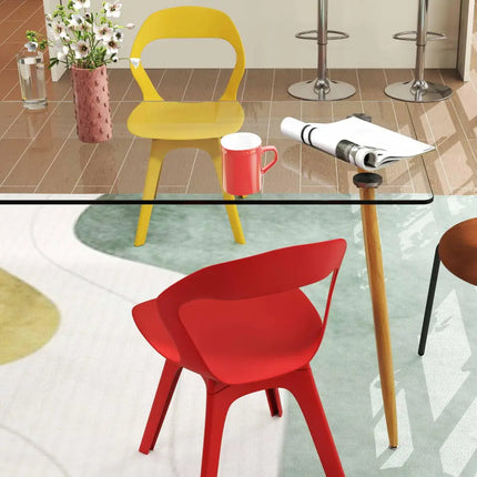 4-Piece Modern Dining Set with Chairs Bar Stools Dresser and Glass Dining Table Costway