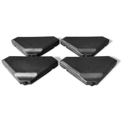 4 Pieces 195 lbs Patio Cantilever Offset Umbrella Base Weight Sand - Black - Outdoor Umbrella Bases