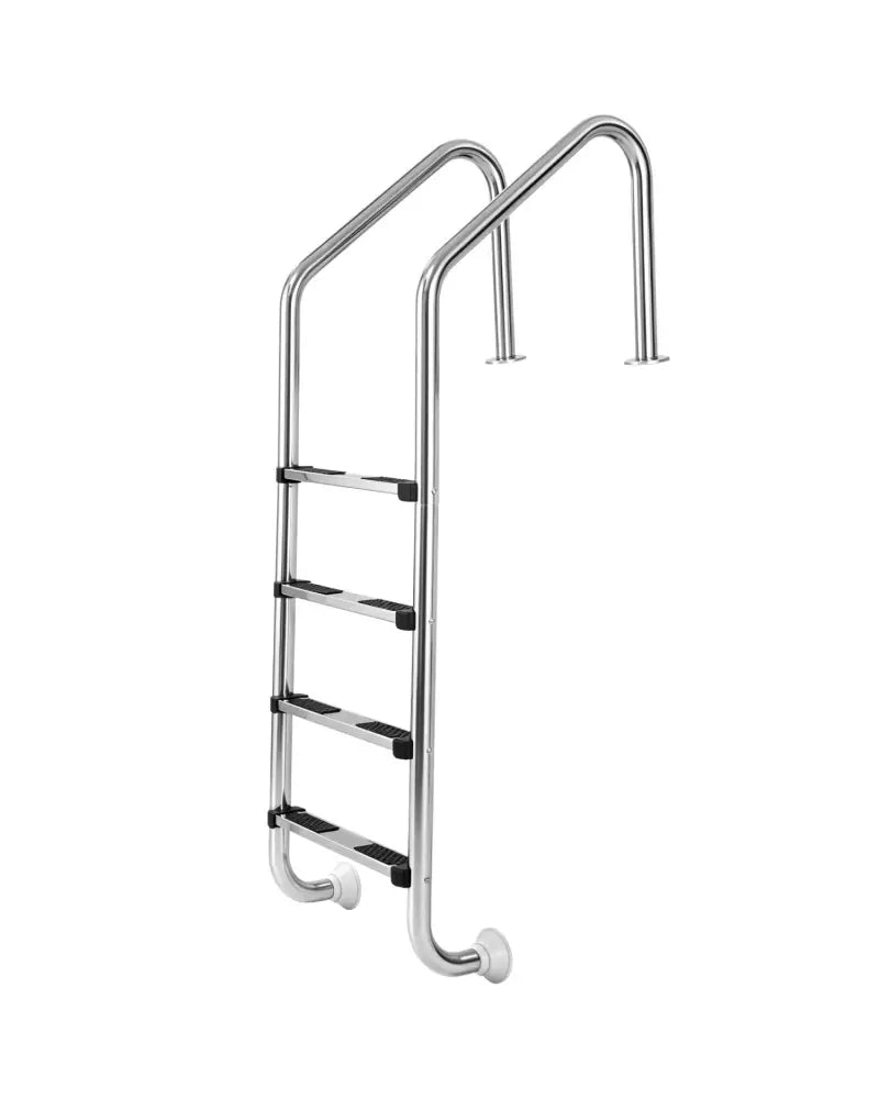 4-Step Inground Pool Ladder Stainless Steel Swimming Pool Ladder - Silver - Swimming Pools