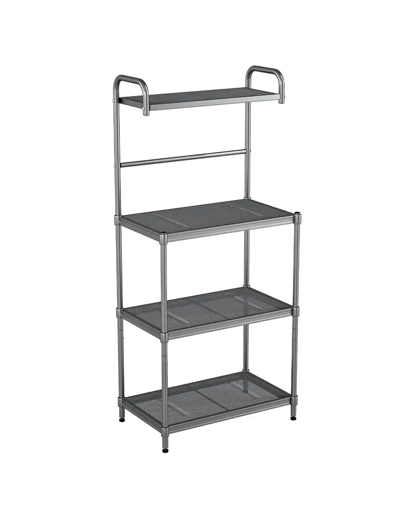 4-Tier Baker€™s Rack Stand Shelves Kitchen Storage Rack Organizer - Gray - Baker’s Racks