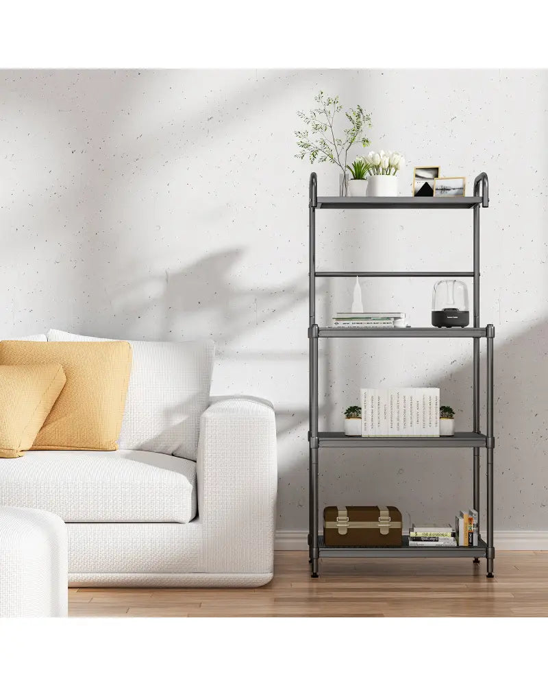 4-Tier Baker€™s Rack Stand Shelves Kitchen Storage Rack Organizer - Gray - Baker’s Racks
