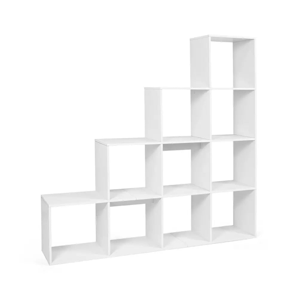 4-Tier Bookshelf with 2 Anti-Tipping Kits for Home Office-White - White - Bookcases