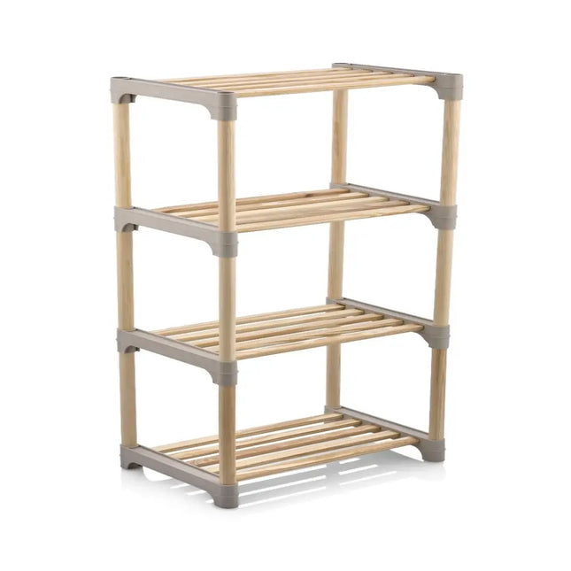 4-Tier Bookshelf with Open Shelves for Home Office and Bathroom-4-Tier Costway