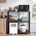 4-Tier Heavy-Duty Kitchen Baker’s Rack- Brown - Brown - Baker’s Racks