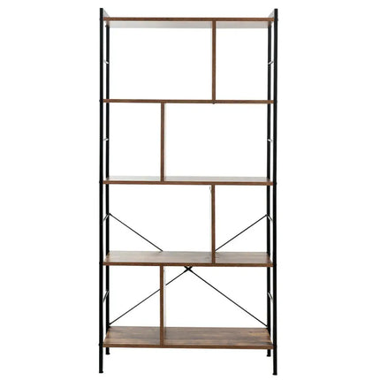 4-Tier Industrial Bookshelf Floor Standing Storage Rack Large Storage Costway