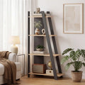 4-Tier Modern Bookshelf Wooden Vertical Display Book Shelf for Small Space-Oak - Oak - Bookcases