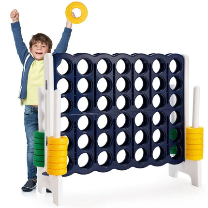 4-to-Score 4 in A Row Giant Game Set for Kids Adults Family Fun - Dark Blue - Lawn Games