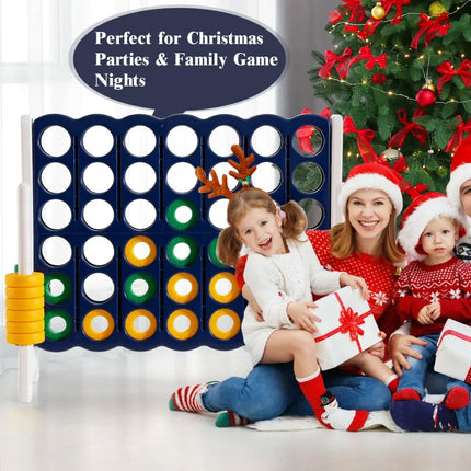 4-to-Score 4 in A Row Giant Game Set for Kids Adults Family Fun - Dark Blue - Lawn Games