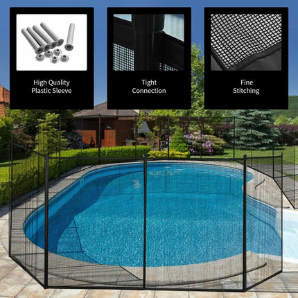 4 x 12 Feet In-ground Swimming Pool Safety Fence - Swimming Pools