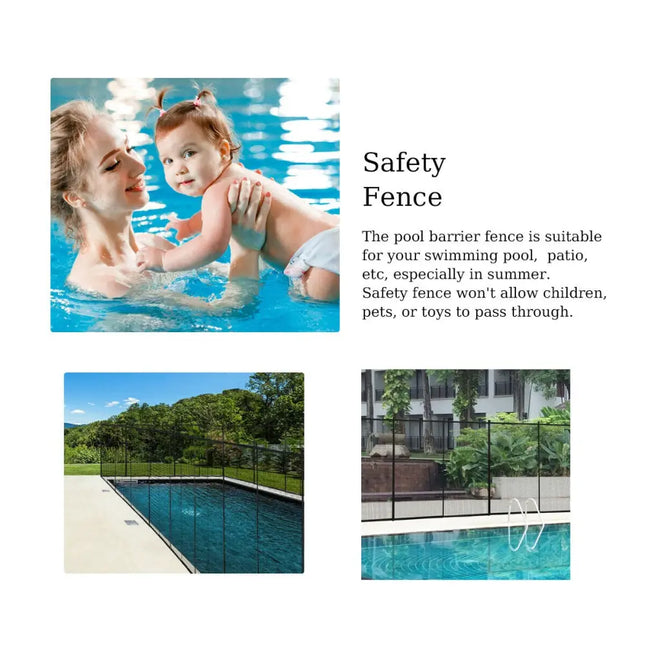 4 x 12 Feet In-ground Swimming Pool Safety Fence - Swimming Pools