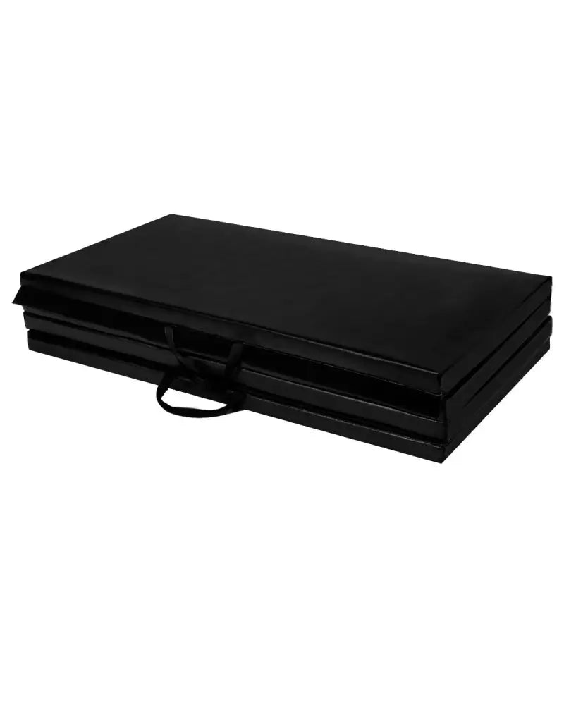 4’ x 8’ x 2 Inch Folding Panel Exercise Gymnastics Mat-Black - Black - Yoga & Gym Mats