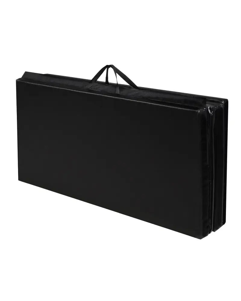 4’ x 8’ x 2 Inch Folding Panel Exercise Gymnastics Mat-Black - Black - Yoga & Gym Mats