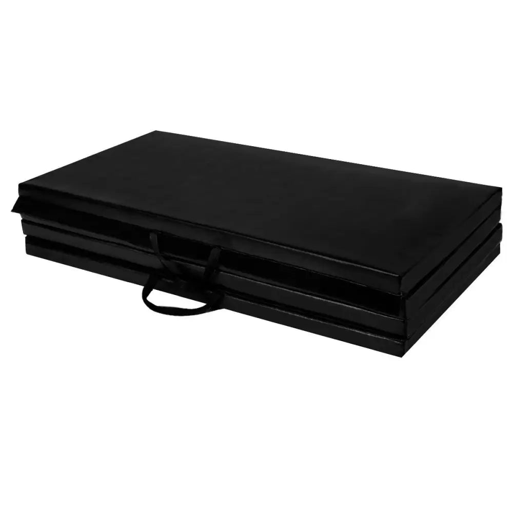 4’ x 8’ x 2 Inch Folding Panel Exercise Gymnastics Mat-Black - Black - Yoga & Gym Mats