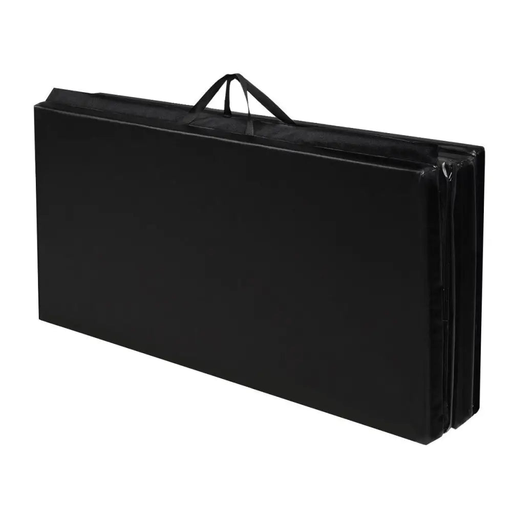 4’ x 8’ x 2 Inch Folding Panel Exercise Gymnastics Mat-Black - Black - Yoga & Gym Mats