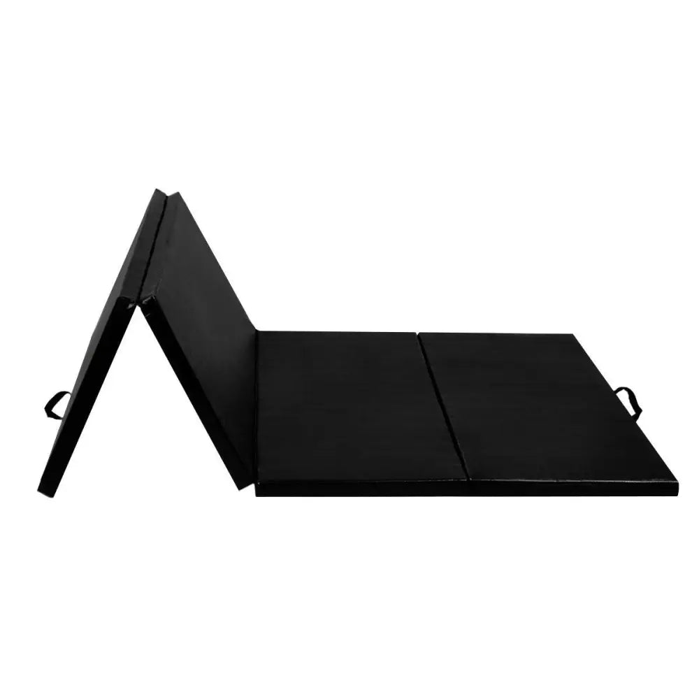 4’ x 8’ x 2 Inch Folding Panel Exercise Gymnastics Mat-Black - Black - Yoga & Gym Mats