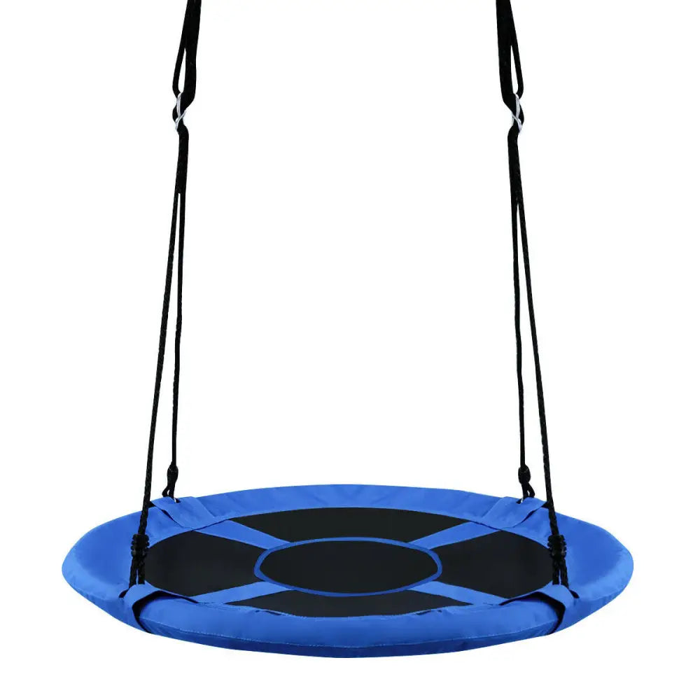 40 Inch Flying Saucer Tree Swing Indoor Outdoor Play Set-Blue - Blue - Swing & Playsets